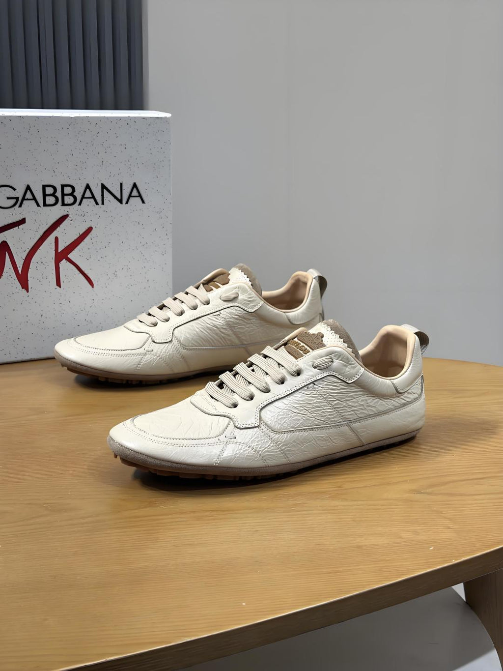 Dolce & Gabbana DG Men's Casual Sneakers with Stitched Logo