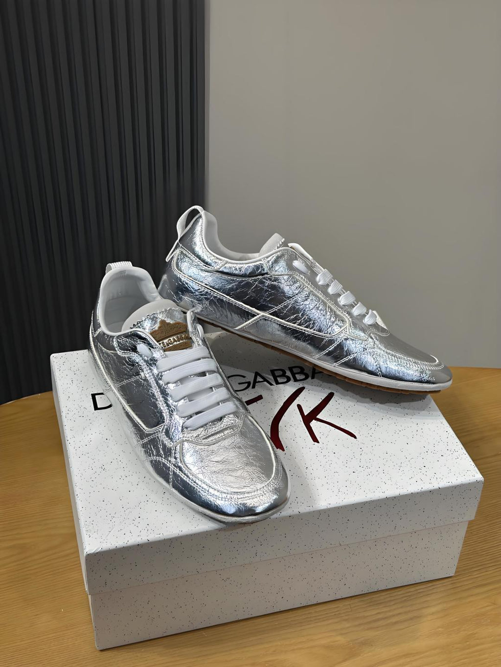 Dolce & Gabbana DG Men's Casual Sneakers with Stitched Logo