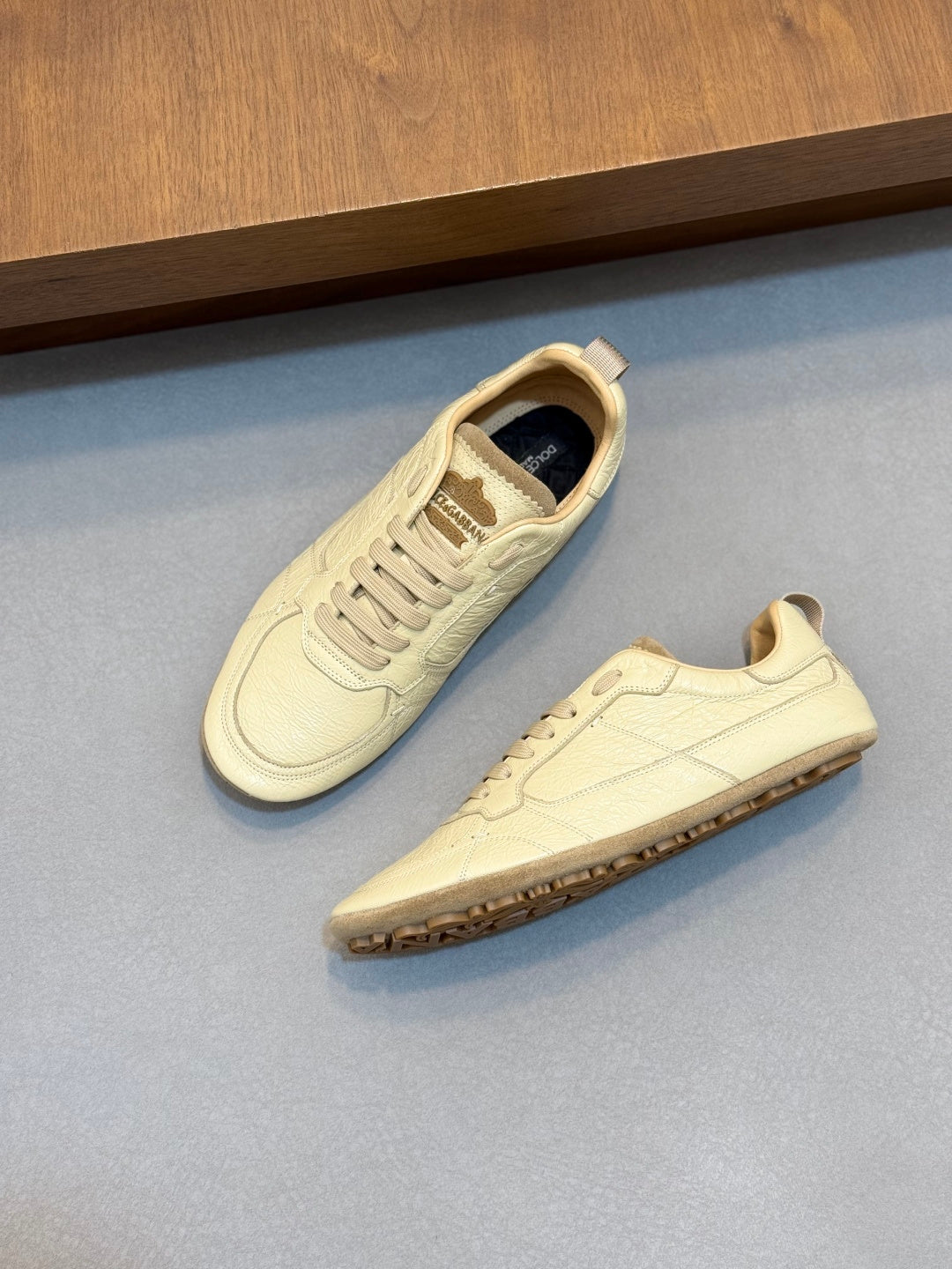 Dolce & Gabbana DG Men's Calfskin & Satin Casual Sneakers
