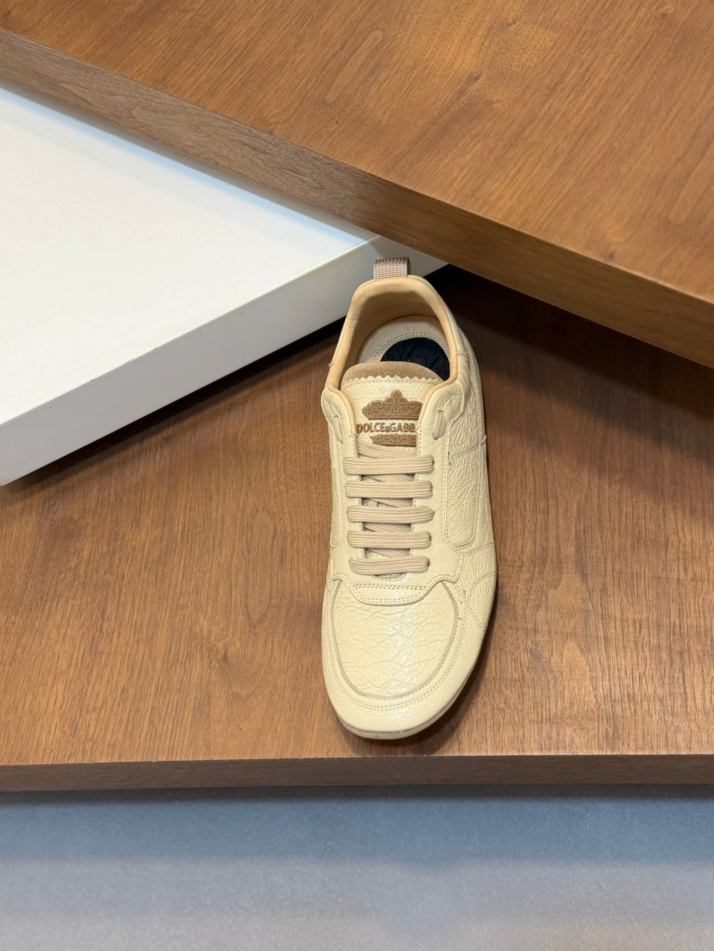 Dolce & Gabbana DG Men's Calfskin & Satin Casual Sneakers