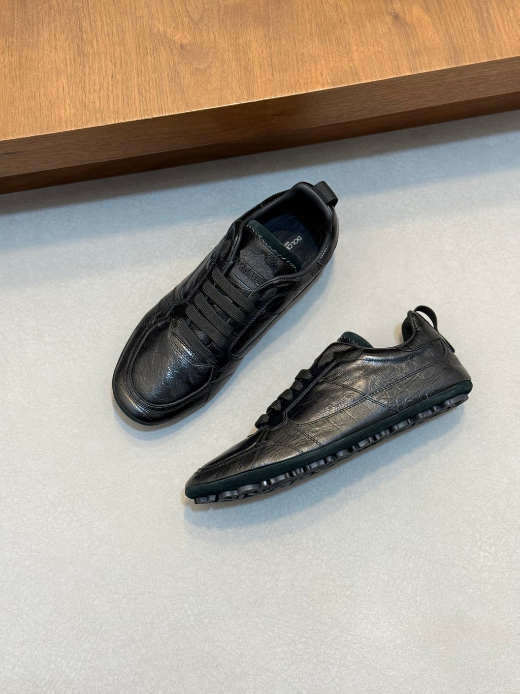 Dolce & Gabbana DG Men's Calfskin & Satin Casual Sneakers
