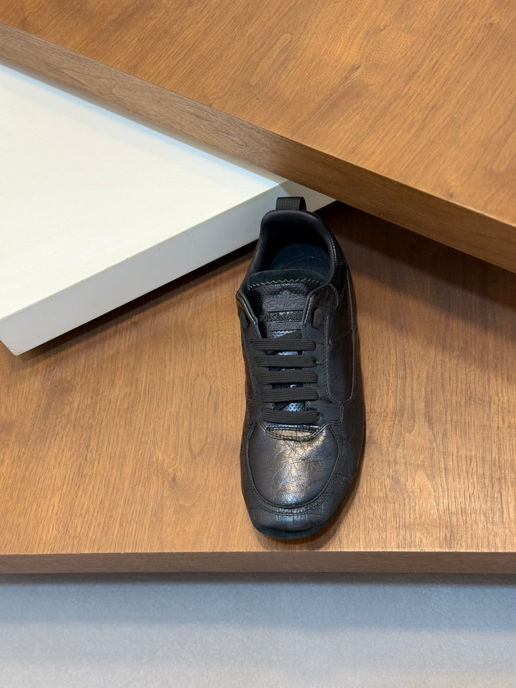 Dolce & Gabbana DG Men's Calfskin & Satin Casual Sneakers