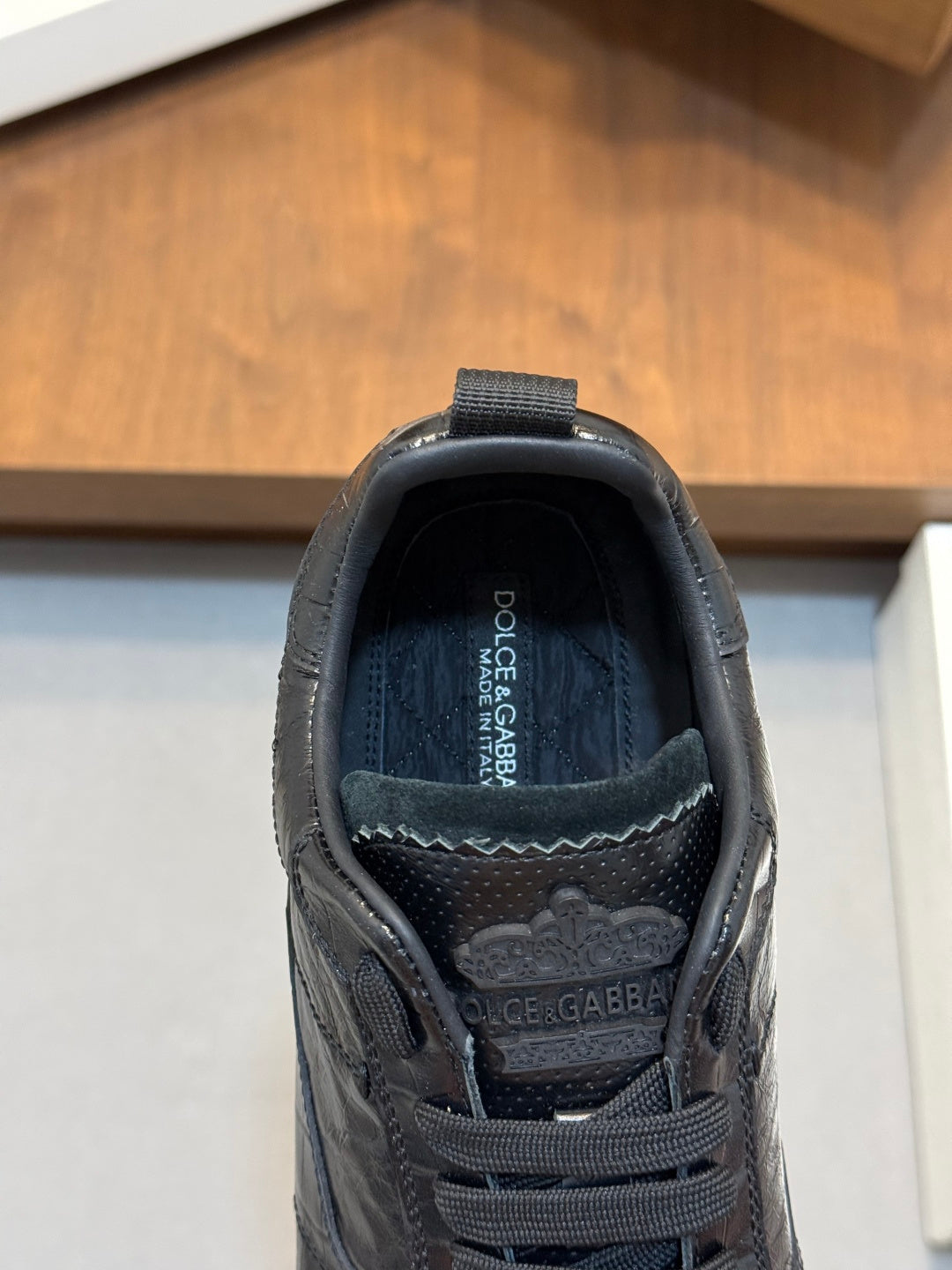 Dolce & Gabbana DG Men's Calfskin & Satin Casual Sneakers