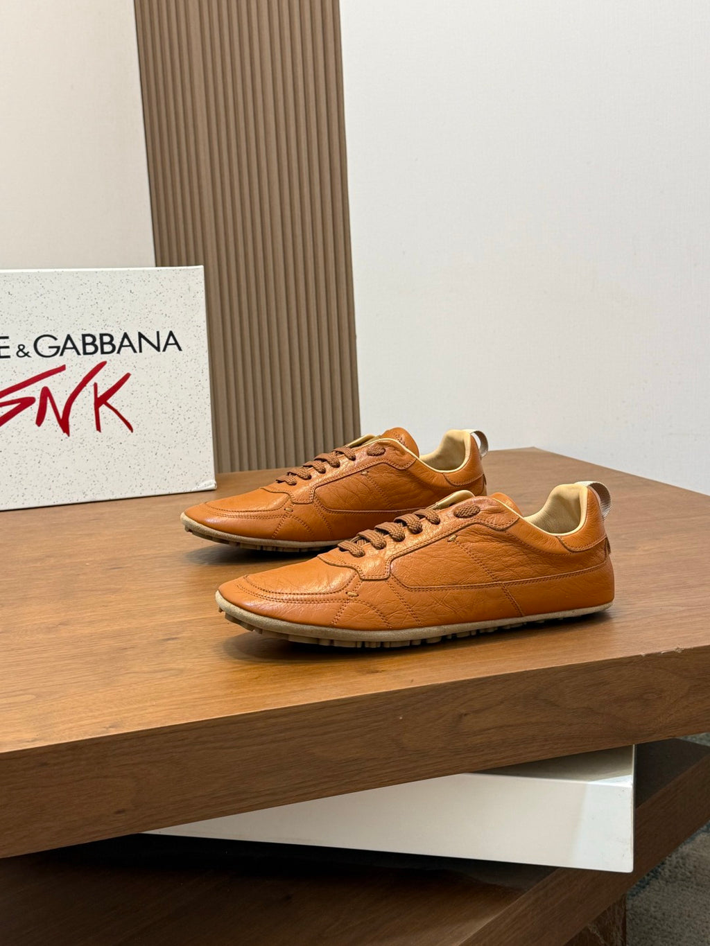 Dolce & Gabbana DG Men's Calfskin & Satin Casual Sneakers