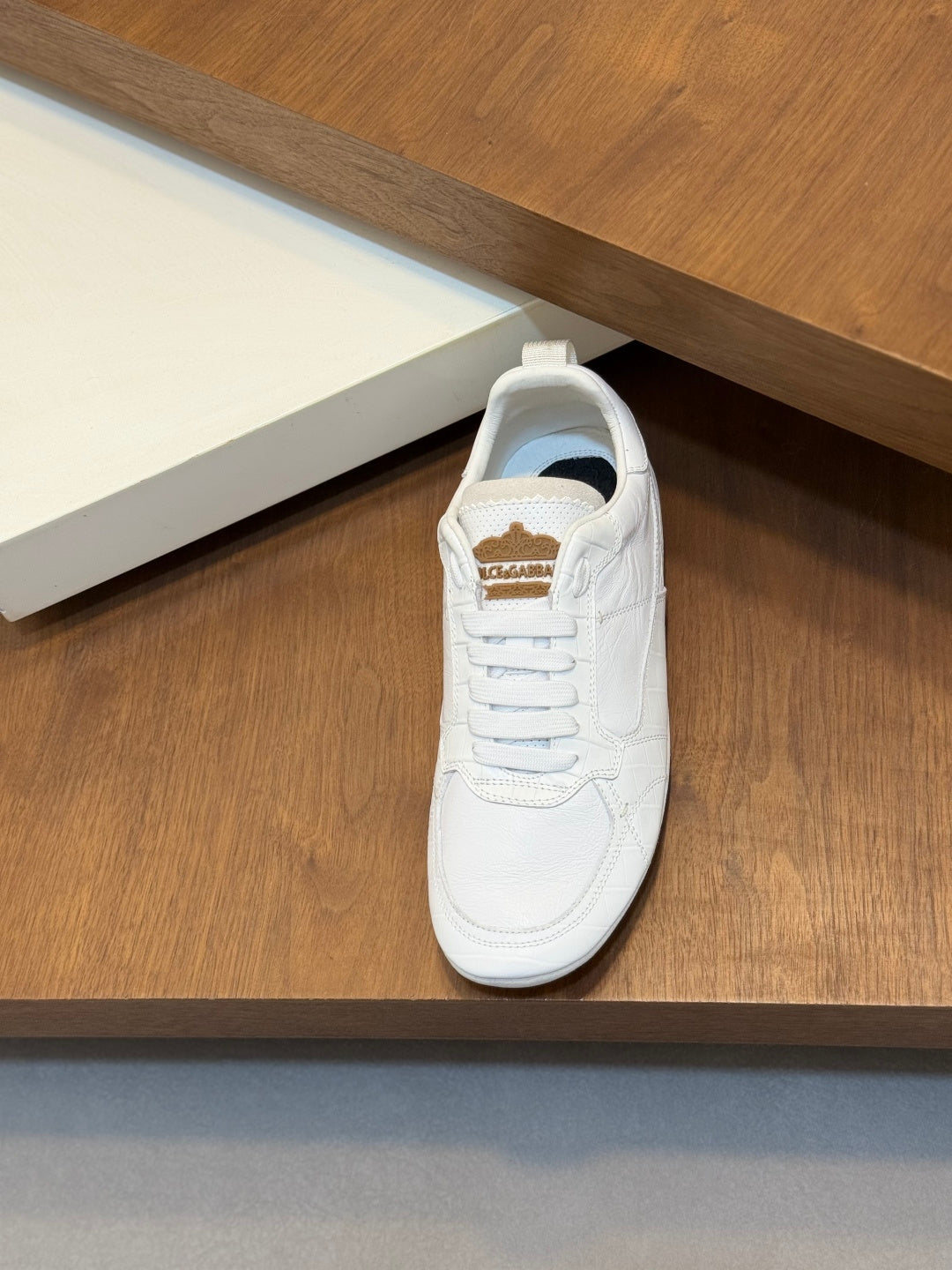 Dolce & Gabbana DG Men's Calfskin & Satin Casual Sneakers
