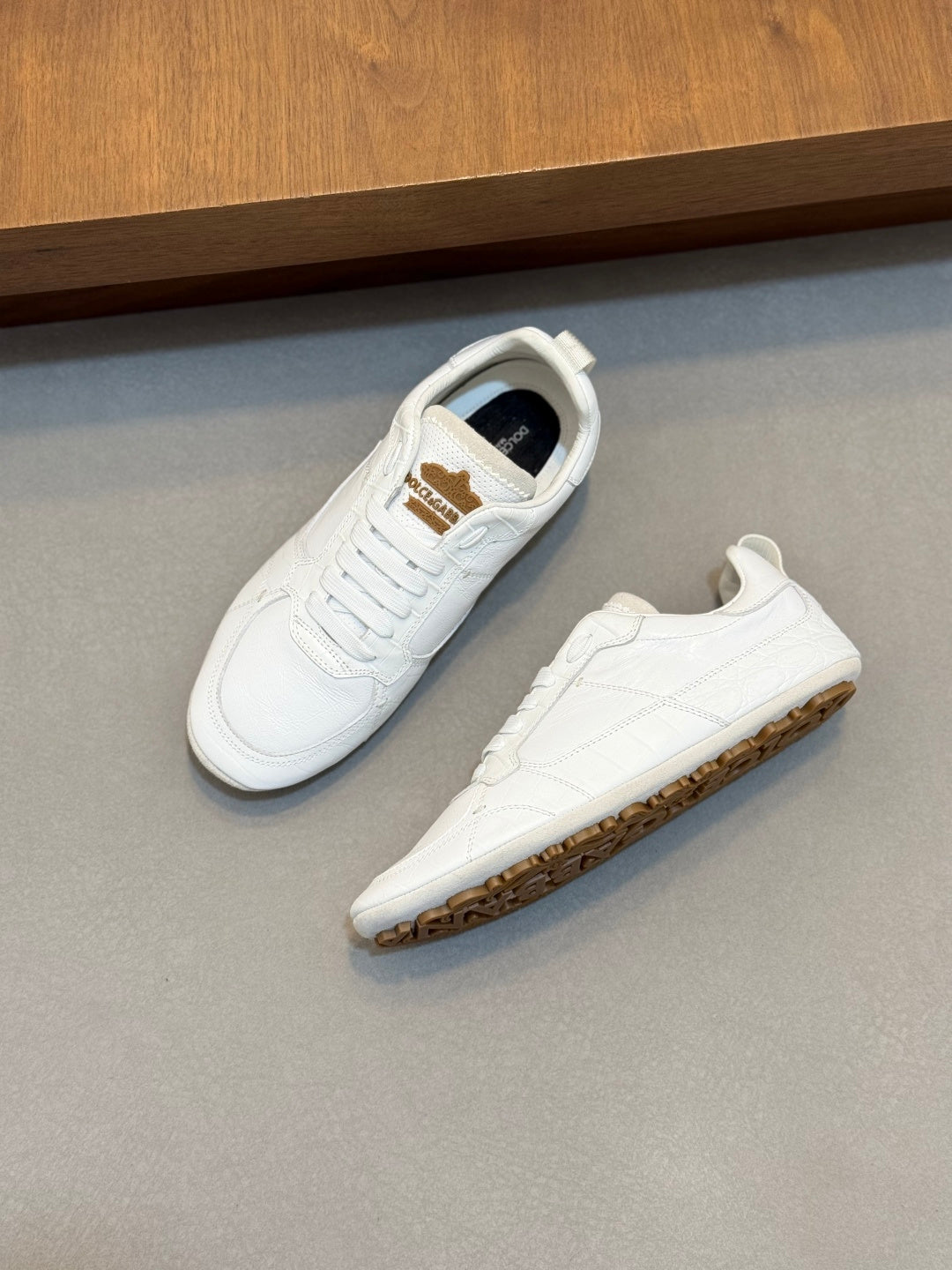 Dolce & Gabbana DG Men's Calfskin & Satin Casual Sneakers