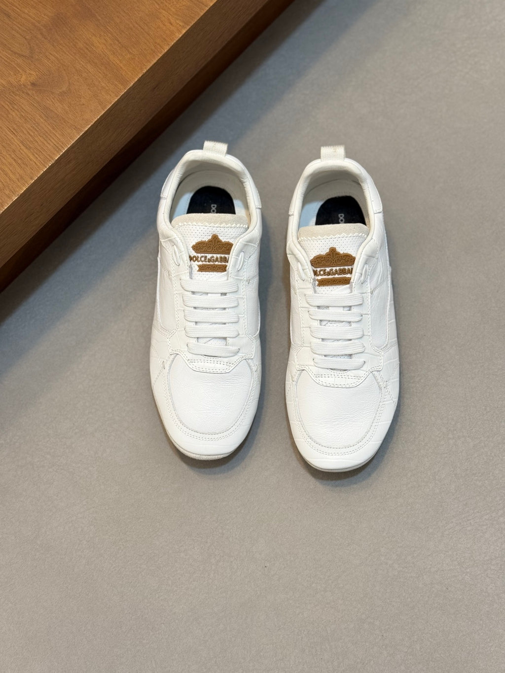 Dolce & Gabbana DG Men's Calfskin & Satin Casual Sneakers