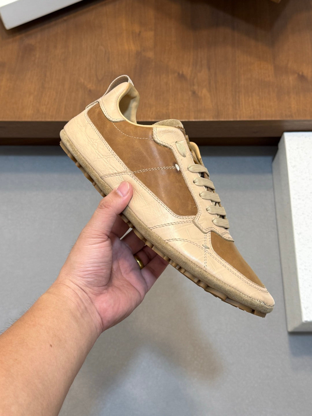 Dolce & Gabbana DG Men's Calfskin & Satin Casual Sneakers