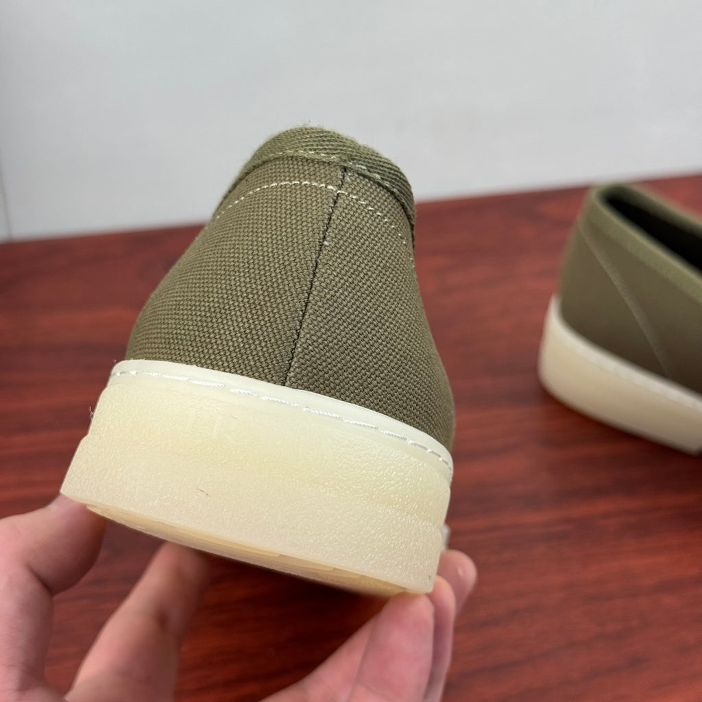 Prada Men's Canvas Slip-On Casual Shoes Green