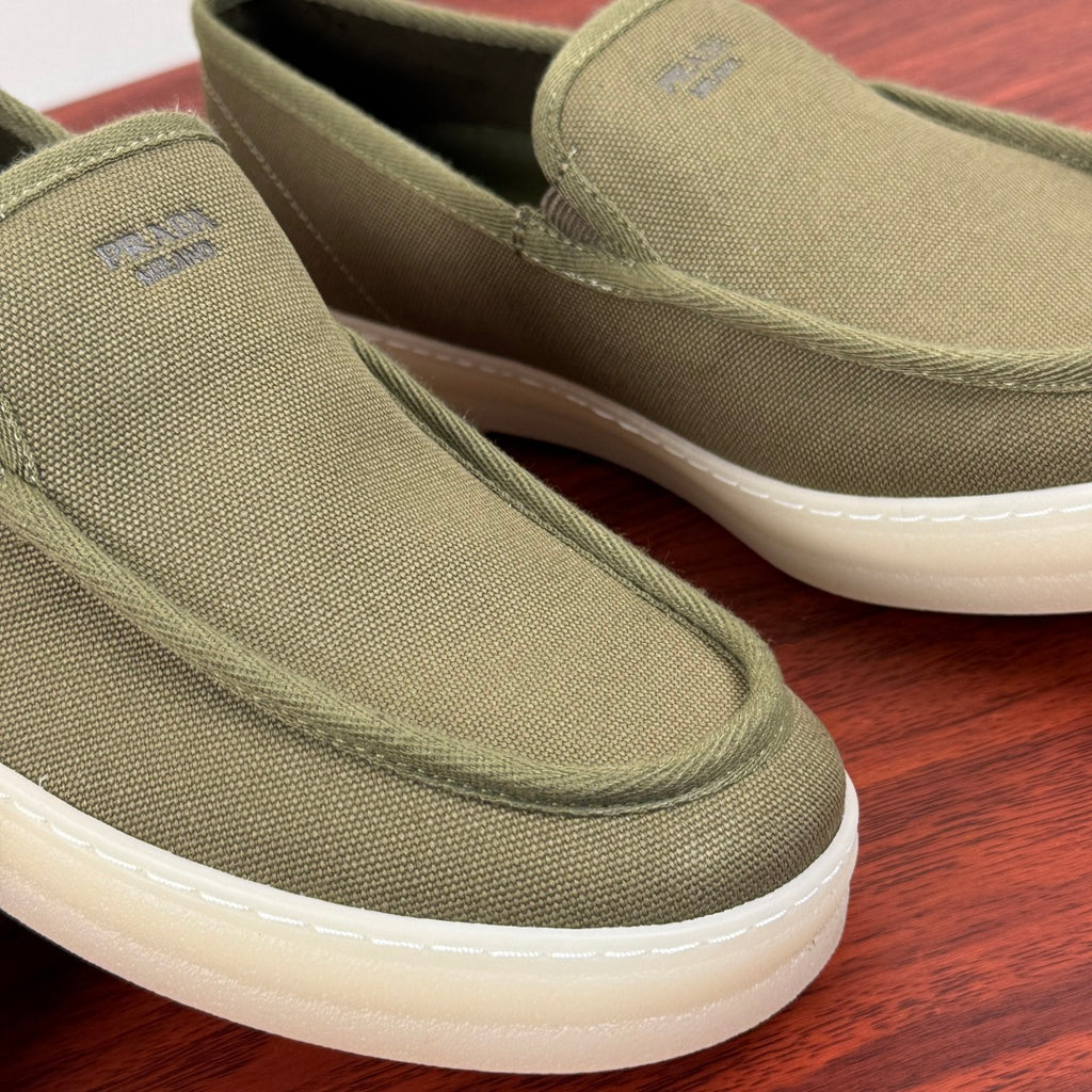 Prada Men's Canvas Slip-On Casual Shoes Green
