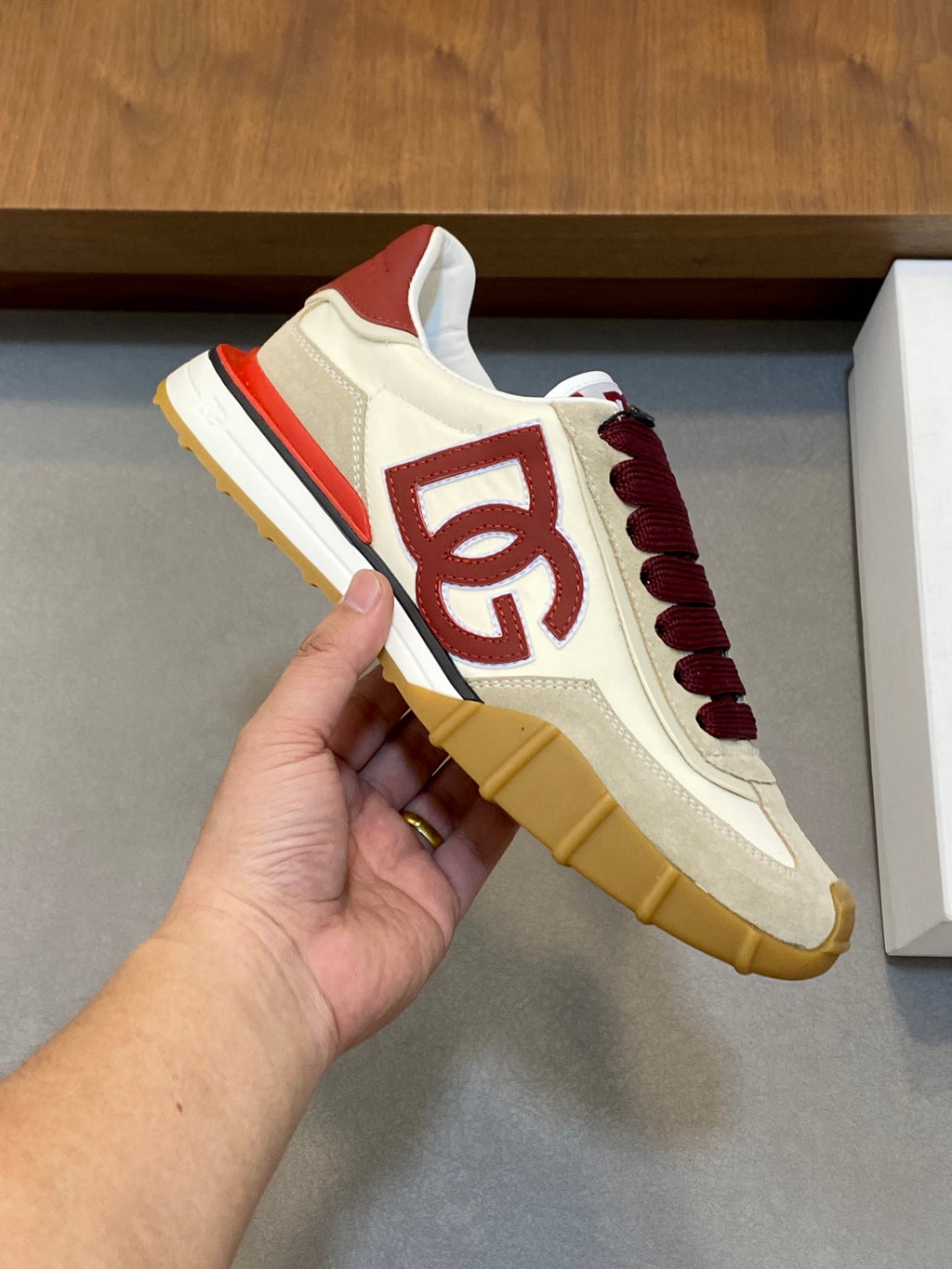 Dolce & Gabbana DG Premium Men's Mixed-Material Casual Sneakers