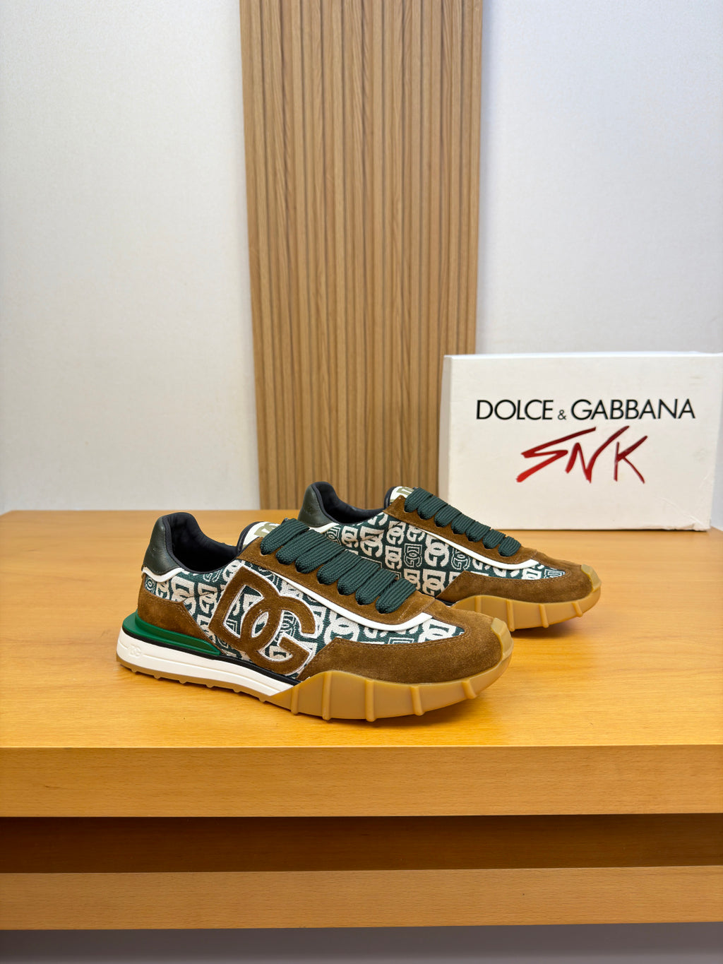 Dolce & Gabbana DG Logo Casual Sneakers in Nappa Calfskin
