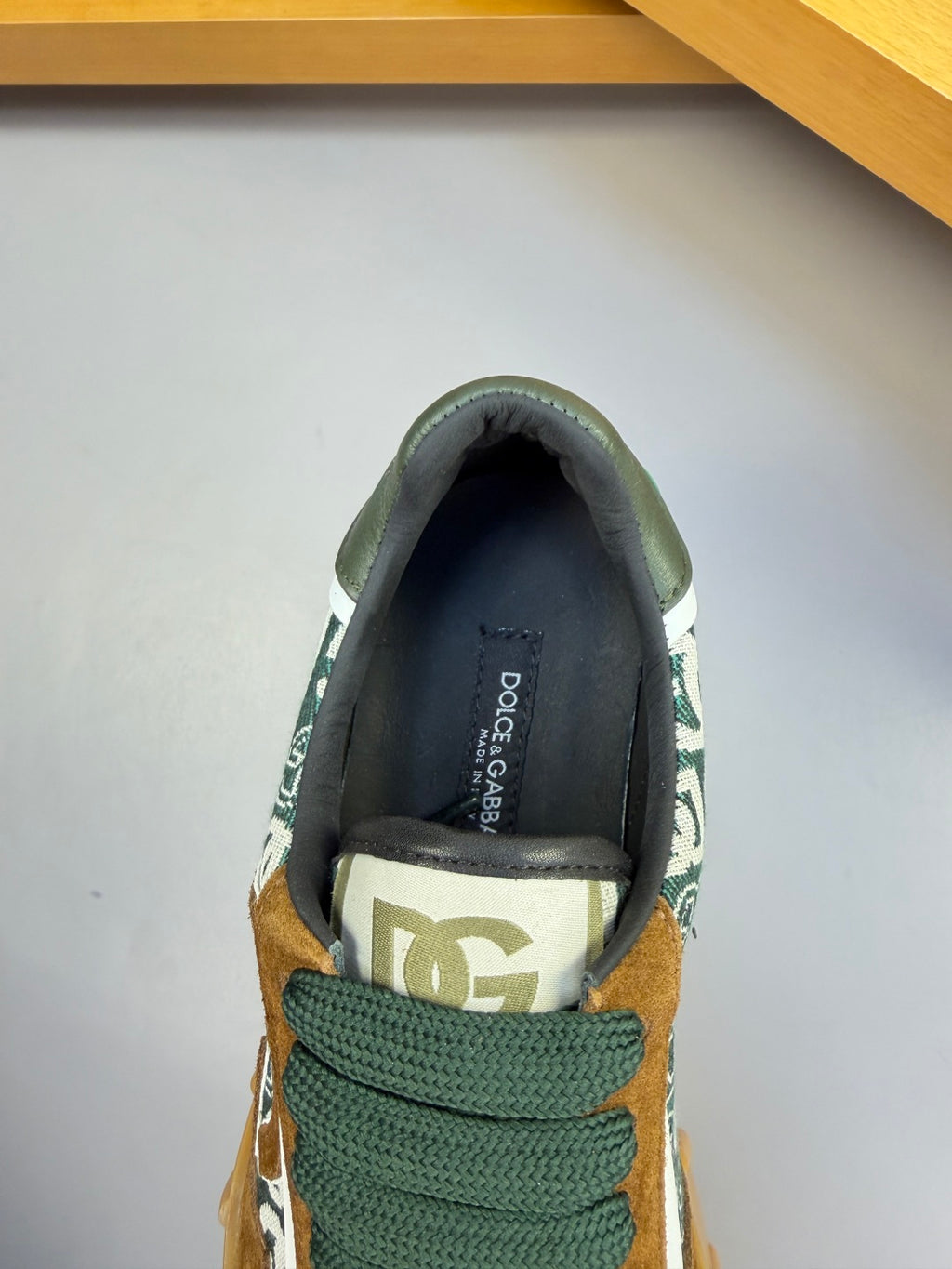Dolce & Gabbana DG Logo Casual Sneakers in Nappa Calfskin