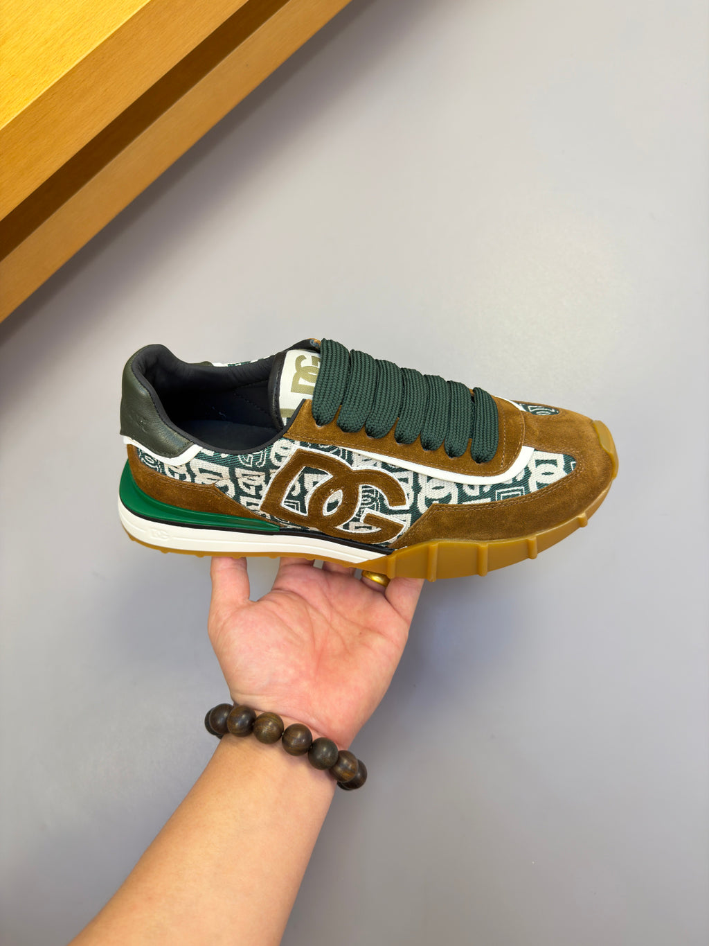 Dolce & Gabbana DG Logo Casual Sneakers in Nappa Calfskin