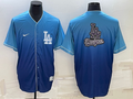 Men's Los Angeles Dodgers Blue Blank Replica Jerseys