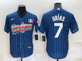 Men's Los Angeles Dodgers Julio Urias #7 Blue Fashion Stitched Jerseys