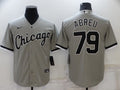 Men's Chicago White Sox Jose Abreu #79 Gray Replica Baseball Jerseys