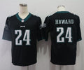Men's Philadelphia Eagles Jordan Howard #24 Black Game Jerseys