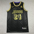 Men's Los Angeles Lakers Kobe Bryant #24 Black City Edition Swingman Jerseys
