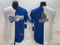 Men's Los Angeles Dodgers White/Blue Replica Player Jerseys