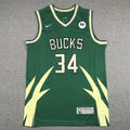 Men's Milwaukee Bucks Giannis Antetokounmpo #34 Green Swingman Jerseys