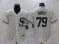 Men's Chicago White Sox Jose Abreu #79 Beige Replica Baseball Jerseys