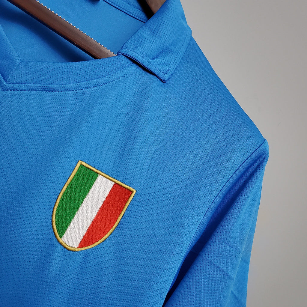 Napoli 1987-88 Home Retro Jersey – Ennerre Sky Blue Buitoni Maradona Serie A Scudetto Football Shirt
