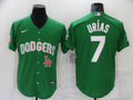 Men's Los Angeles Dodgers Julio Urias #7 Green Replica Baseball Jerseys