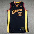 Stephen Curry #30 Golden State Warriors Nike Navy 2020-21 "Oakland" We Believe City Edition Swingman Jersey