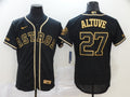 Men's Houston Astros Jose Altuve #27 Black Stitched Jerseys