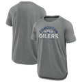 Men's Edmonton Oilers Fanatics Heather Gray 2025 Stanley Cup Playoffs Authentic Pro Rink Performance T-Shirt