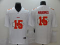 Men's Kansas City Chiefs #15 Patrick Mahomes White Alternate Player Game Jerseys