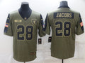 Men's Las Vegas Raiders Josh Jacobs #28 Brown Authentic Game Jerseys