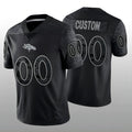 Custom1 Denver Broncos Black RFLCTV Limited Jerseys Stitched Jerseys  American Football Jerseys