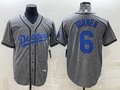 Men's Los Angeles Dodgers Trea Turner Nike Gray Alternate Replica Team Jerseys