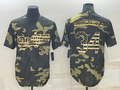 Men's Los Angeles Dodgers Fernando Valenzuela #34 Camouflage Replica Baseball Jerseys