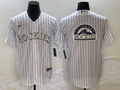 Men's Colorado Rockies White Home Replica Team Jerseys