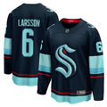Men's Seattle Kraken Adam Larsson Fanatics Deep Sea Blue Home Breakaway Player Jersey