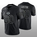 Custom1 Green Bay Packers Black RFLCTV Limited Jerseys Stitched American Football Jerseys