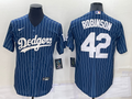 Men's Los Angeles Dodgers Jackie Robinson #42 Blue Fashion Player Jerseys