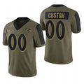 Custom1 Baltimore Ravens Football Jerseys Olive 2022 Salute To Service Limited Jerseys Name And Number Christmas Birthday Gift