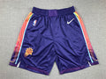 Men's Phoenix Suns Purple 2023/24 Swingman City Edition Shorts1