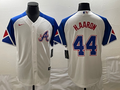 Men's Atlanta Braves Hank Aaron #44 White 2023 City Connect Replica Jerseys