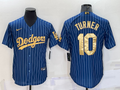 Men's Los Angeles Dodgers Justin Turner #10 Blue Player Jerseys