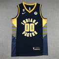 Men's Indiana Pacers Bennedict Mathurin #00 Navy Fast Break Replica Jerseys - Icon Edition