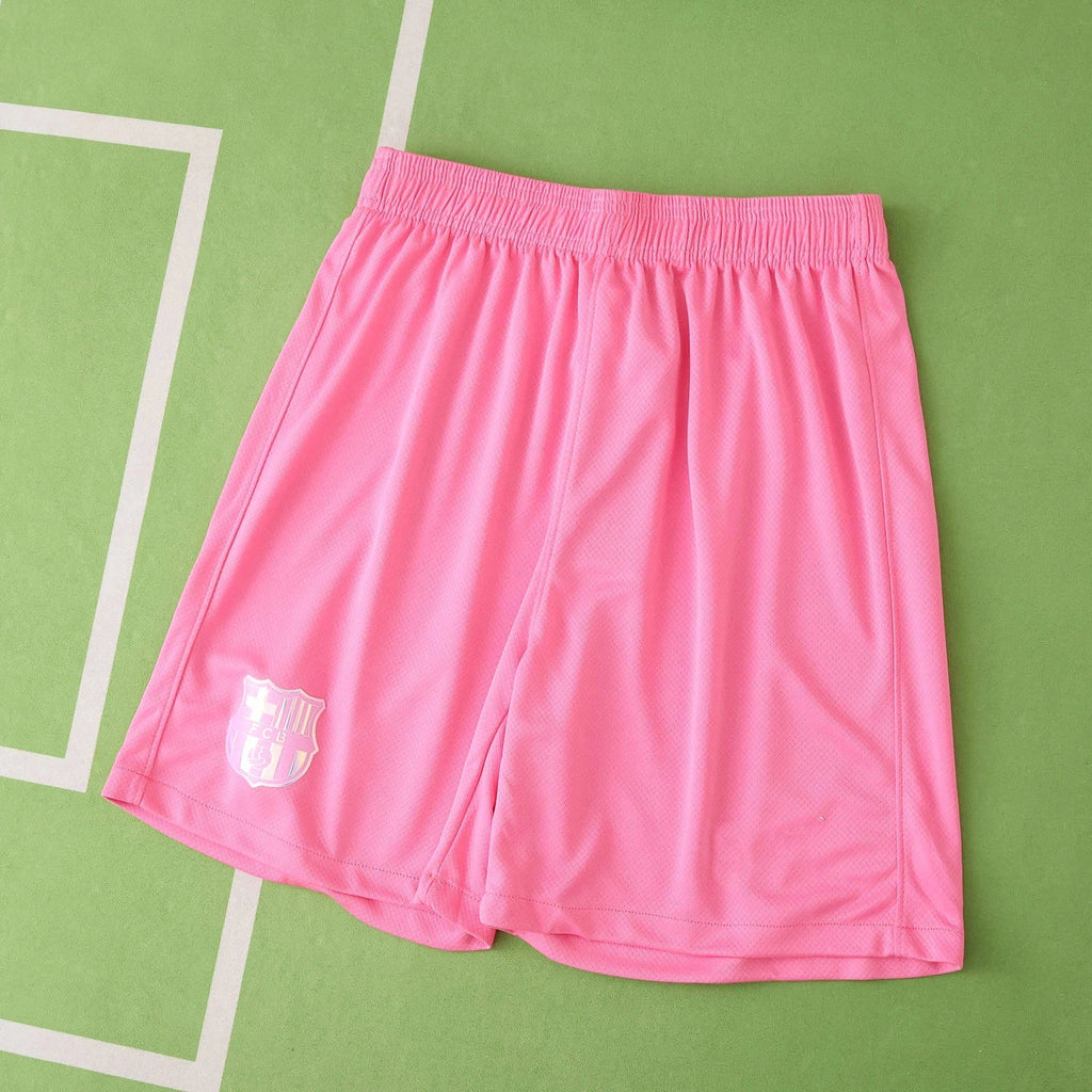 FC Barcelona Concept Shorts 2025/26 — Rose Pink with FCB Crest