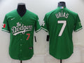 Men's Los Angeles Dodgers Julio Urias #7 Green Stitched Jerseys
