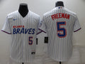 Men's Atlanta Braves Freedie Freeman #5 White Replica Jerseys City Edition
