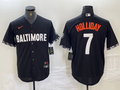 Men's Baltimore Orioles Jackson Holliday #7 Black City Connect Replica Player Jerseys