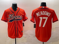 Men's Detroit Tigers Austin Meadows #17 Orange Replica Player Jerseys